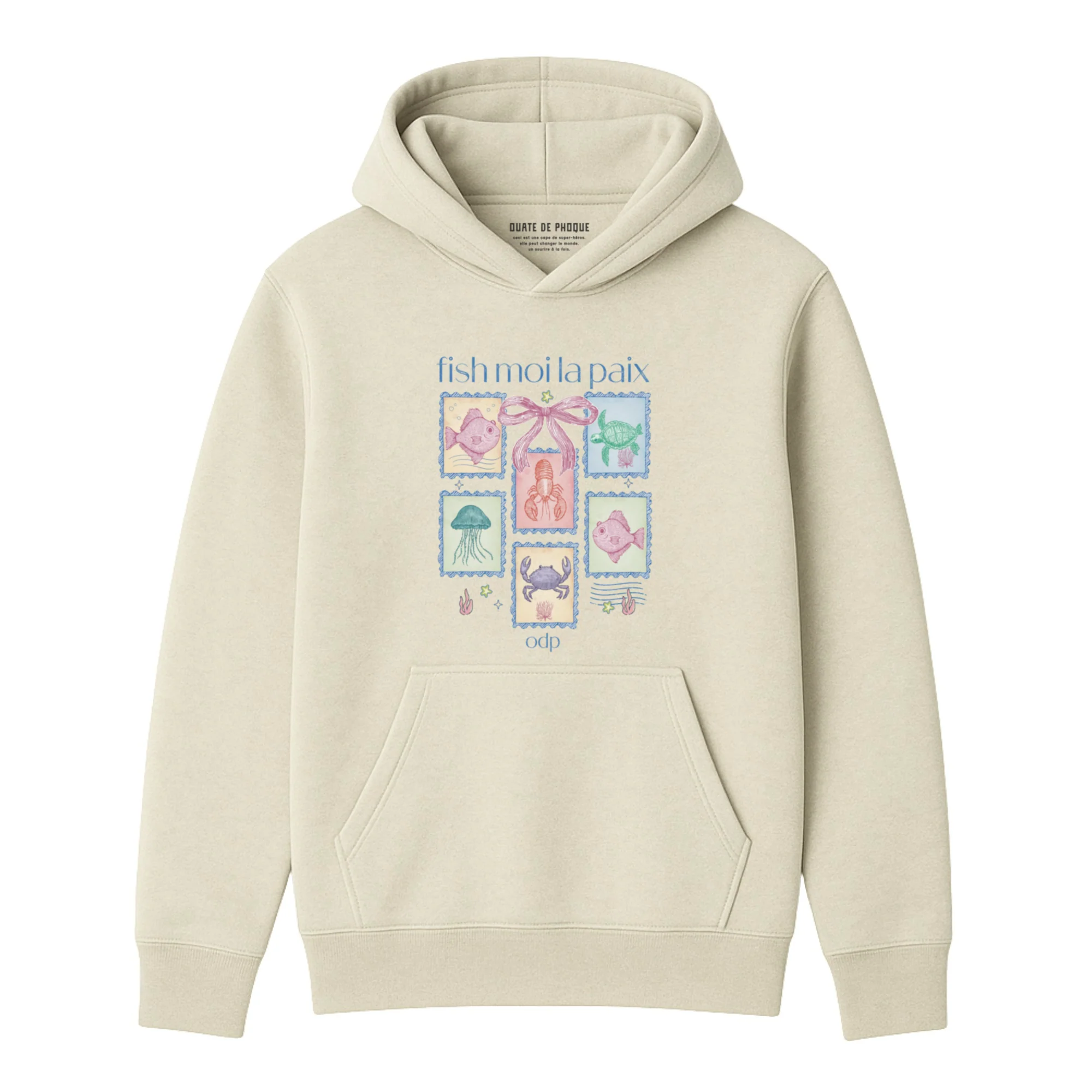 Hoodie Fish Moi La Paix - Image 2