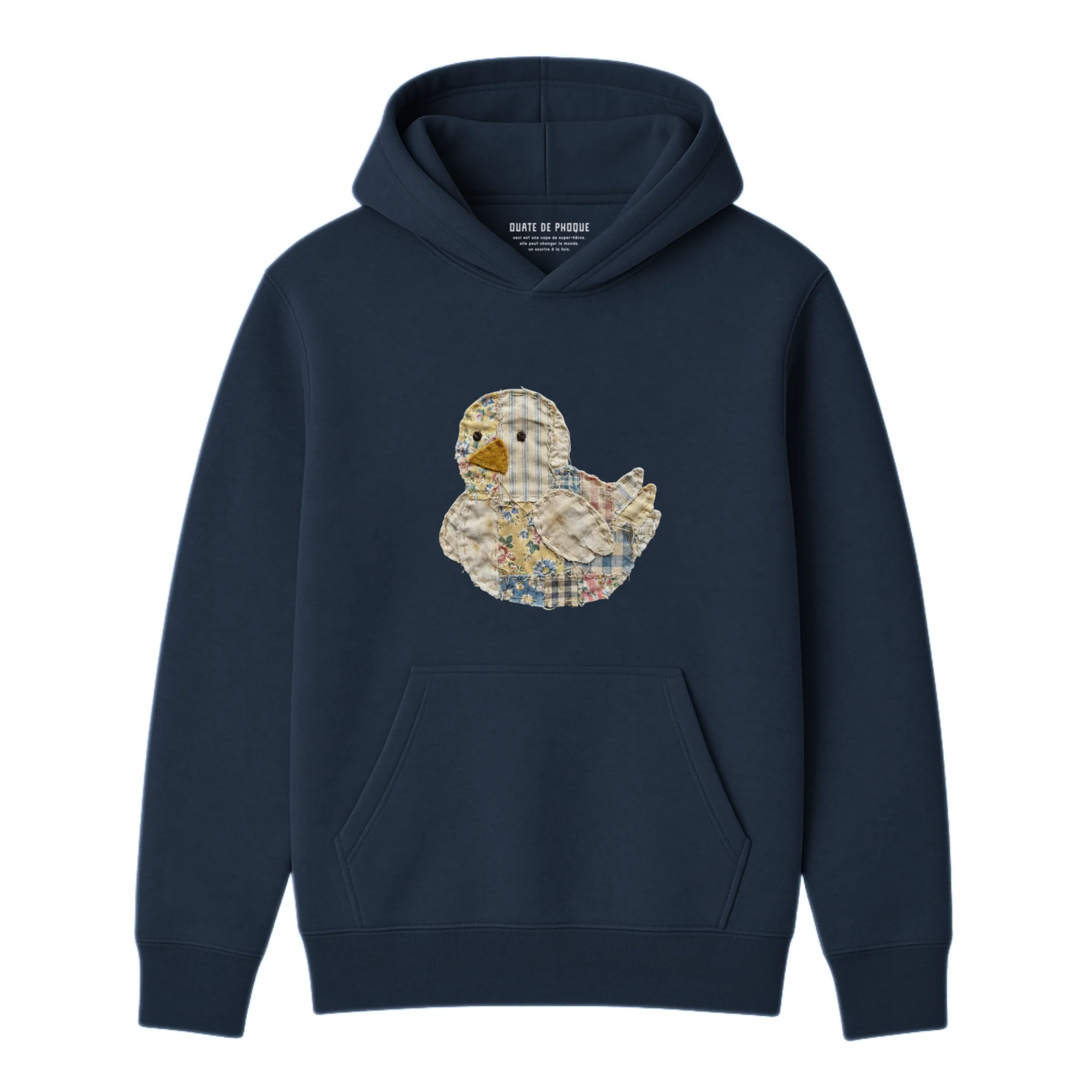 Hoodie Poussin Effet Patch