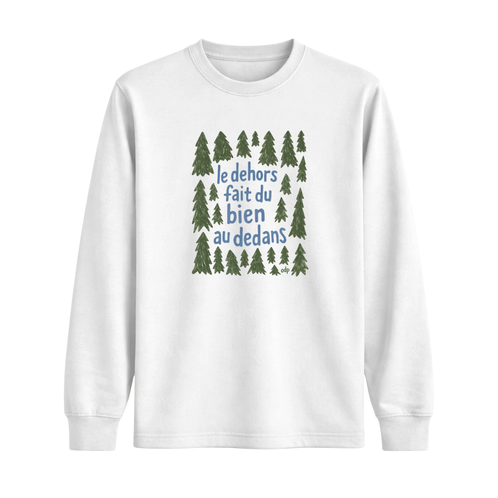 Longsleeve Dehors Dedans Sapins - Image 2