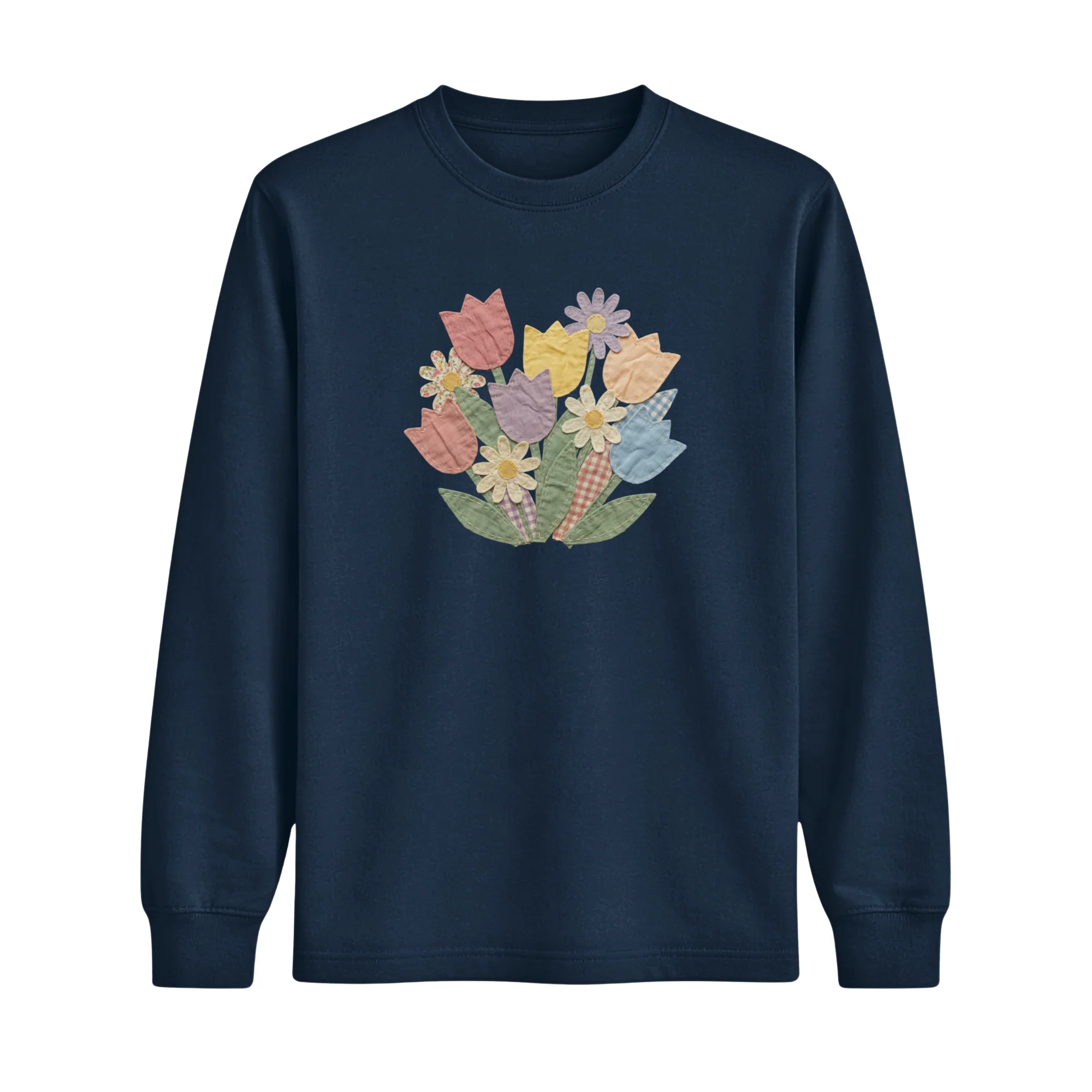 Longsleeve Tulipes Effet Patch - Image 3