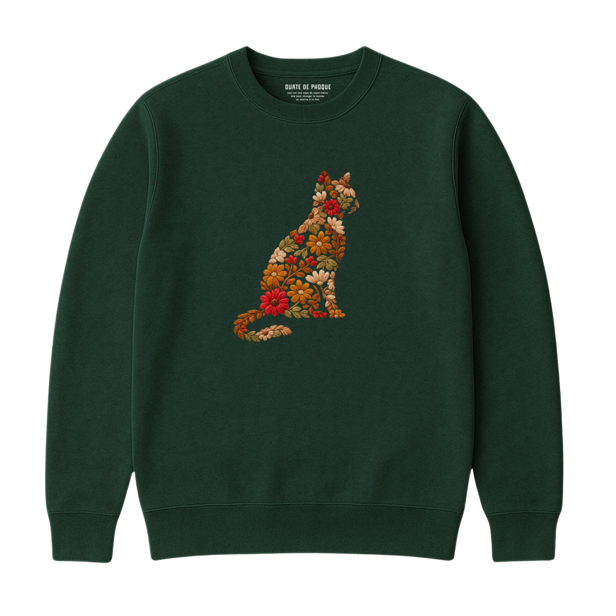 Sweatshirt Chat De Fleurs - Image 3