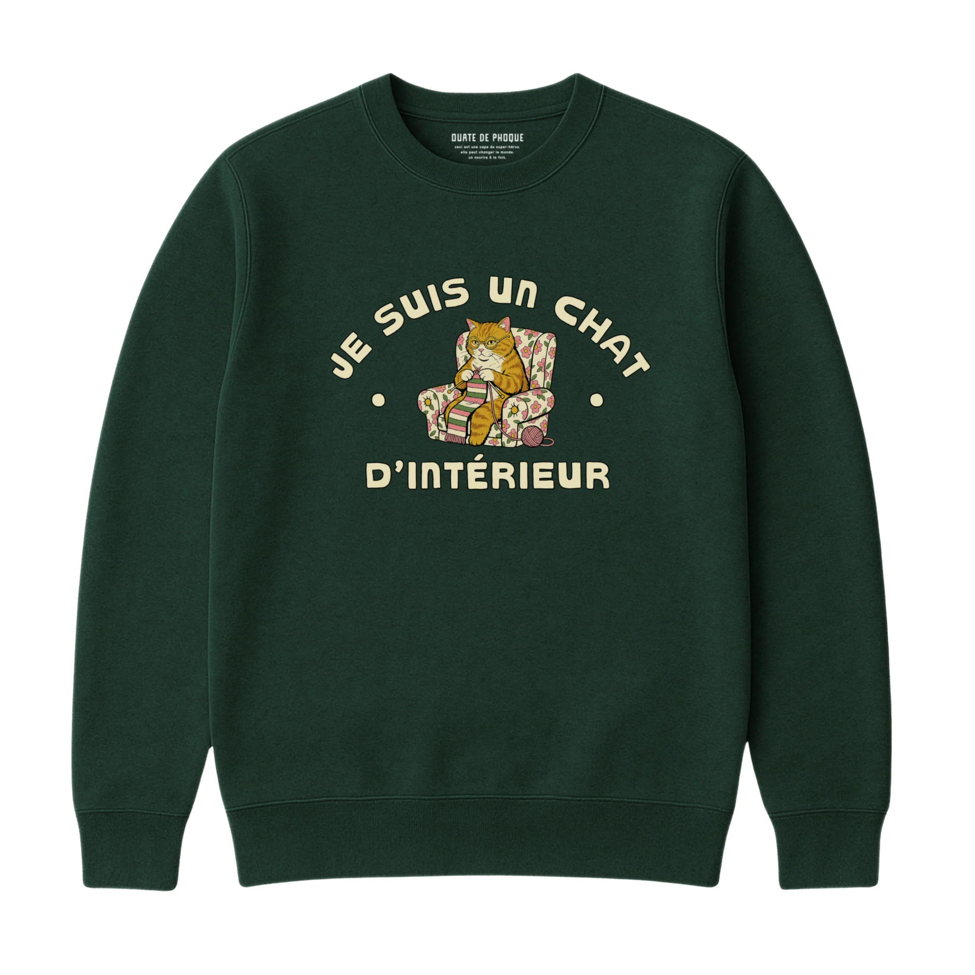 Sweatshirt Chat D'intérieur