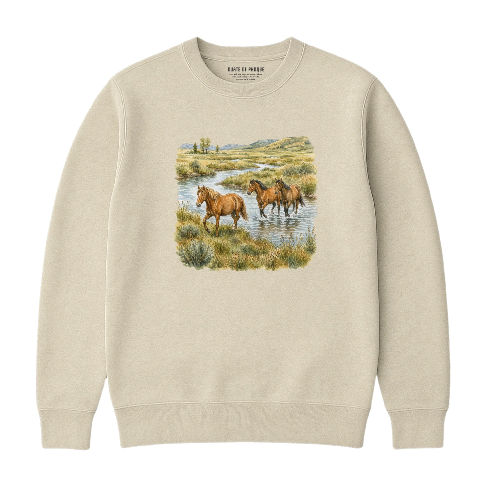 Sweatshirt Chevaux Vintage - Image 2