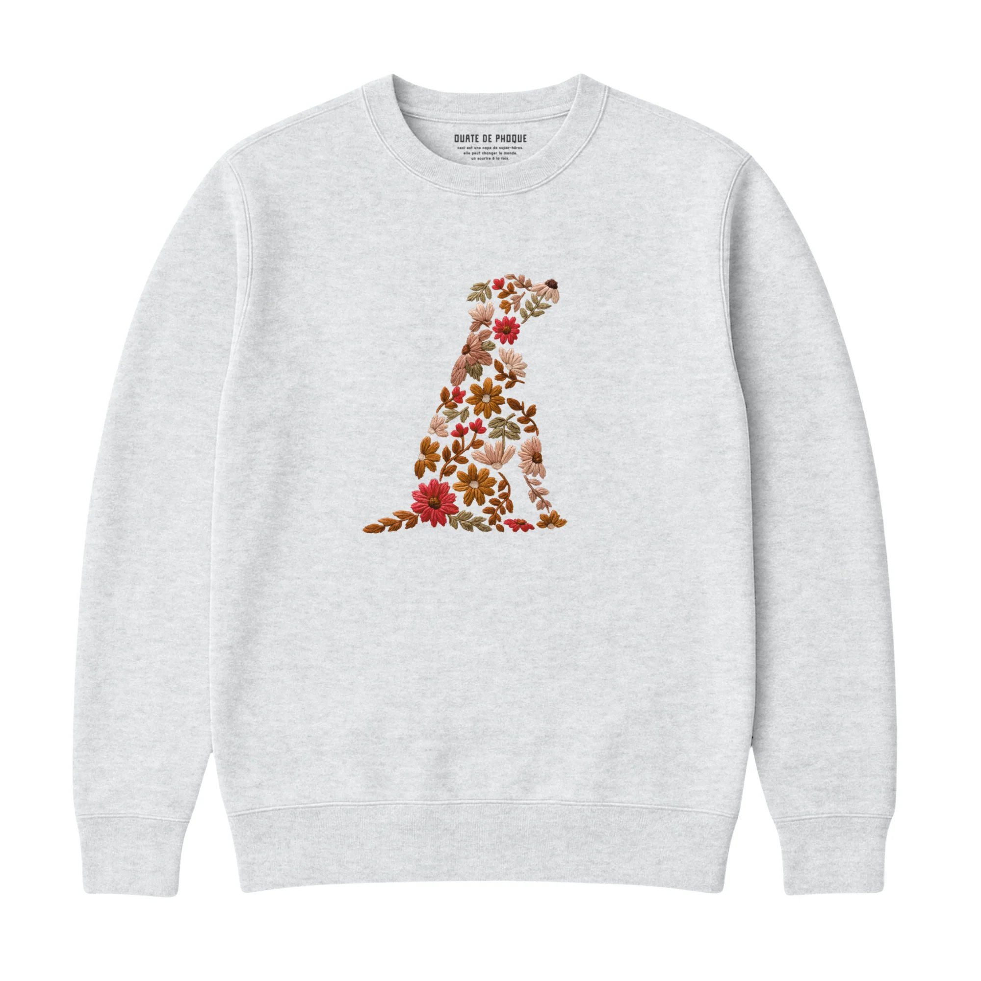 Sweatshirt Chien De Fleurs
