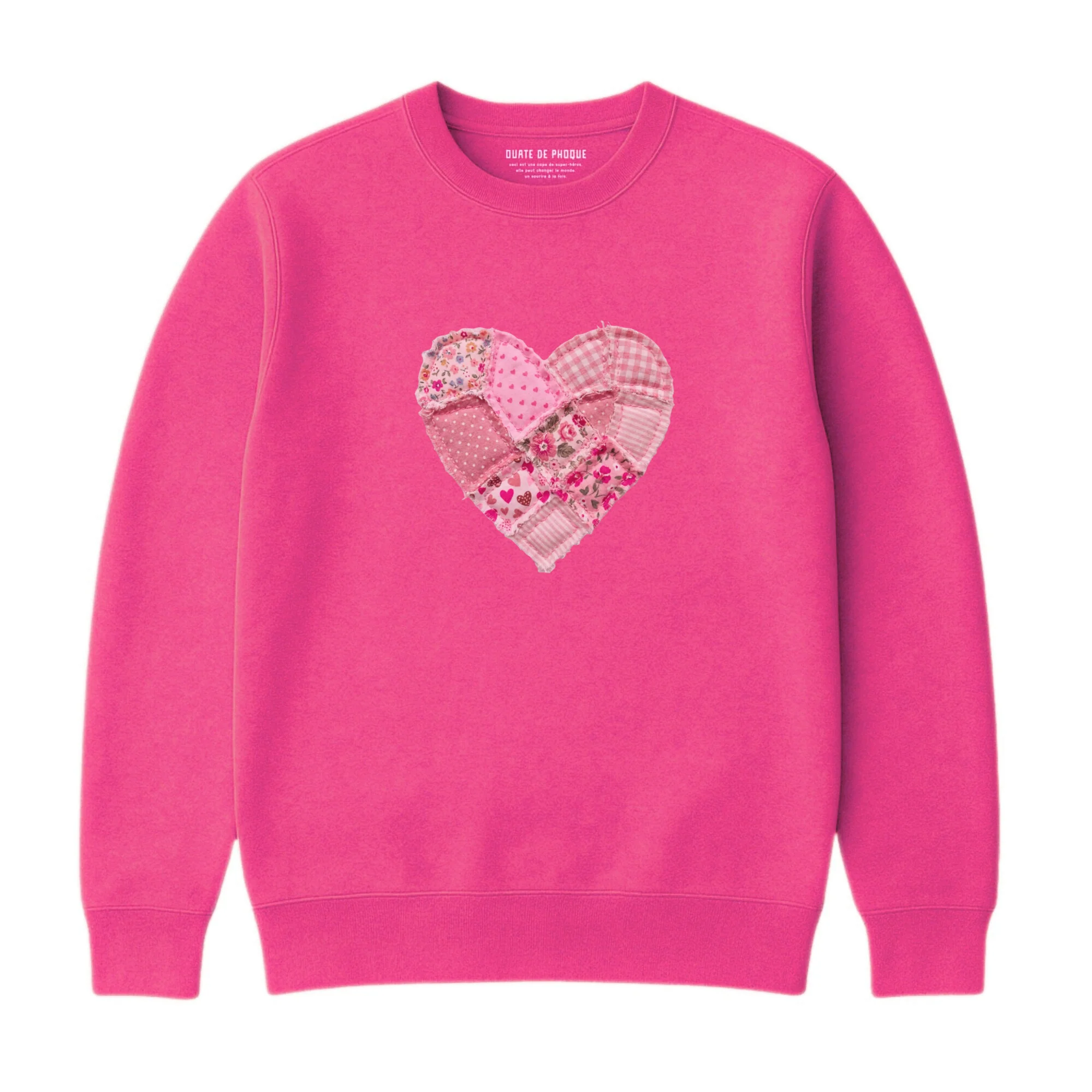 Sweatshirt Coeur Effet Patch