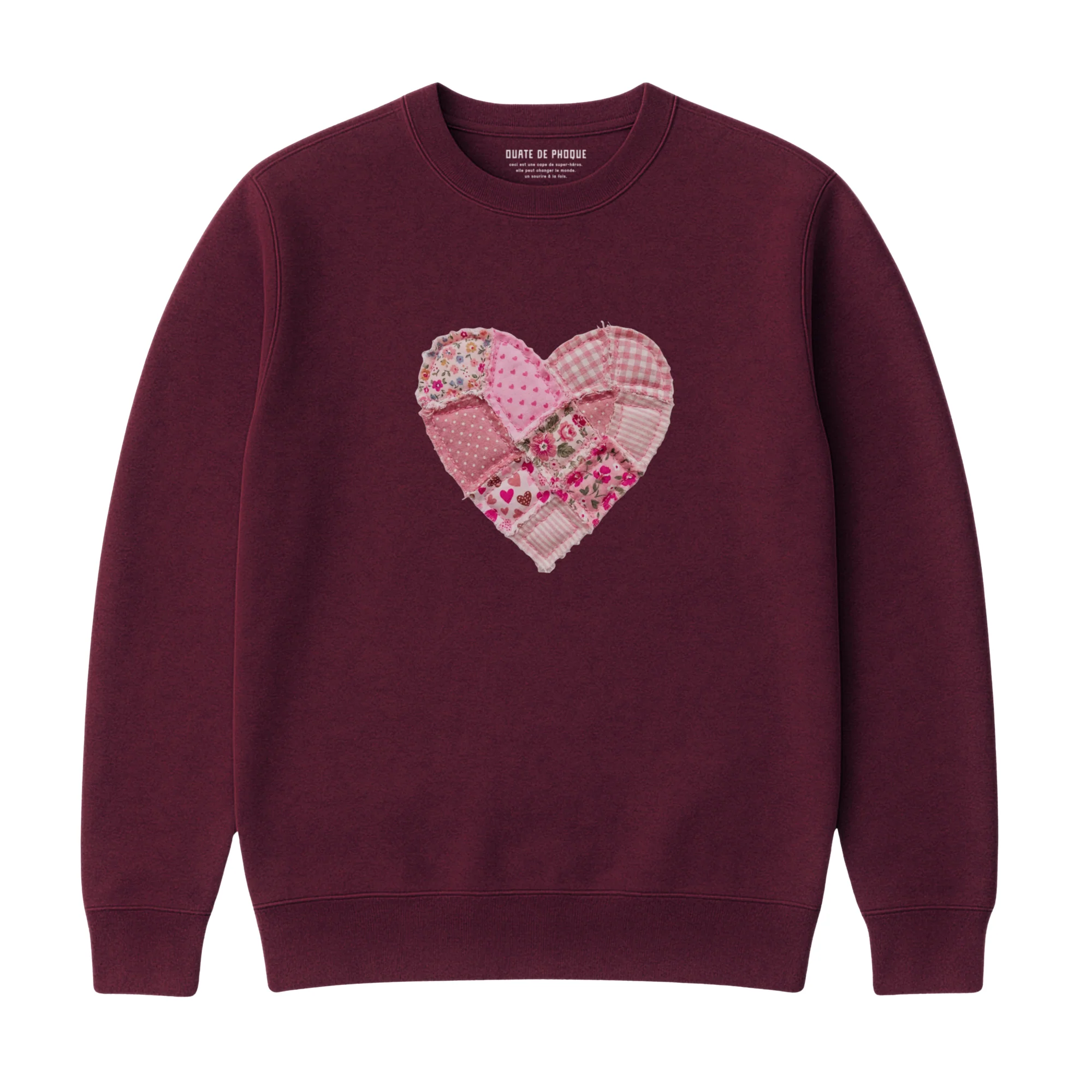 Sweatshirt Coeur Effet Patch - Image 3