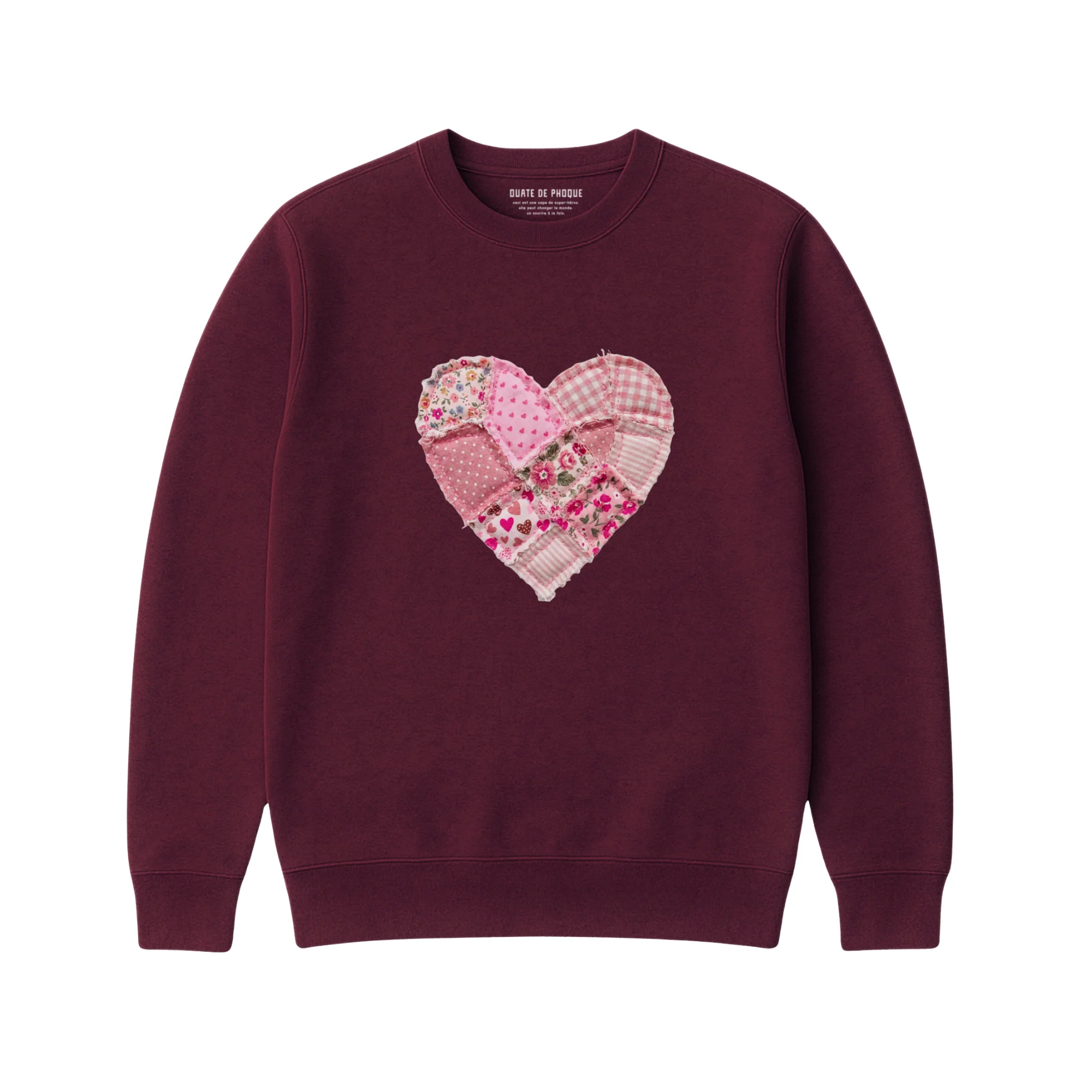 Sweatshirt Coeur Effet Patch - Enfant