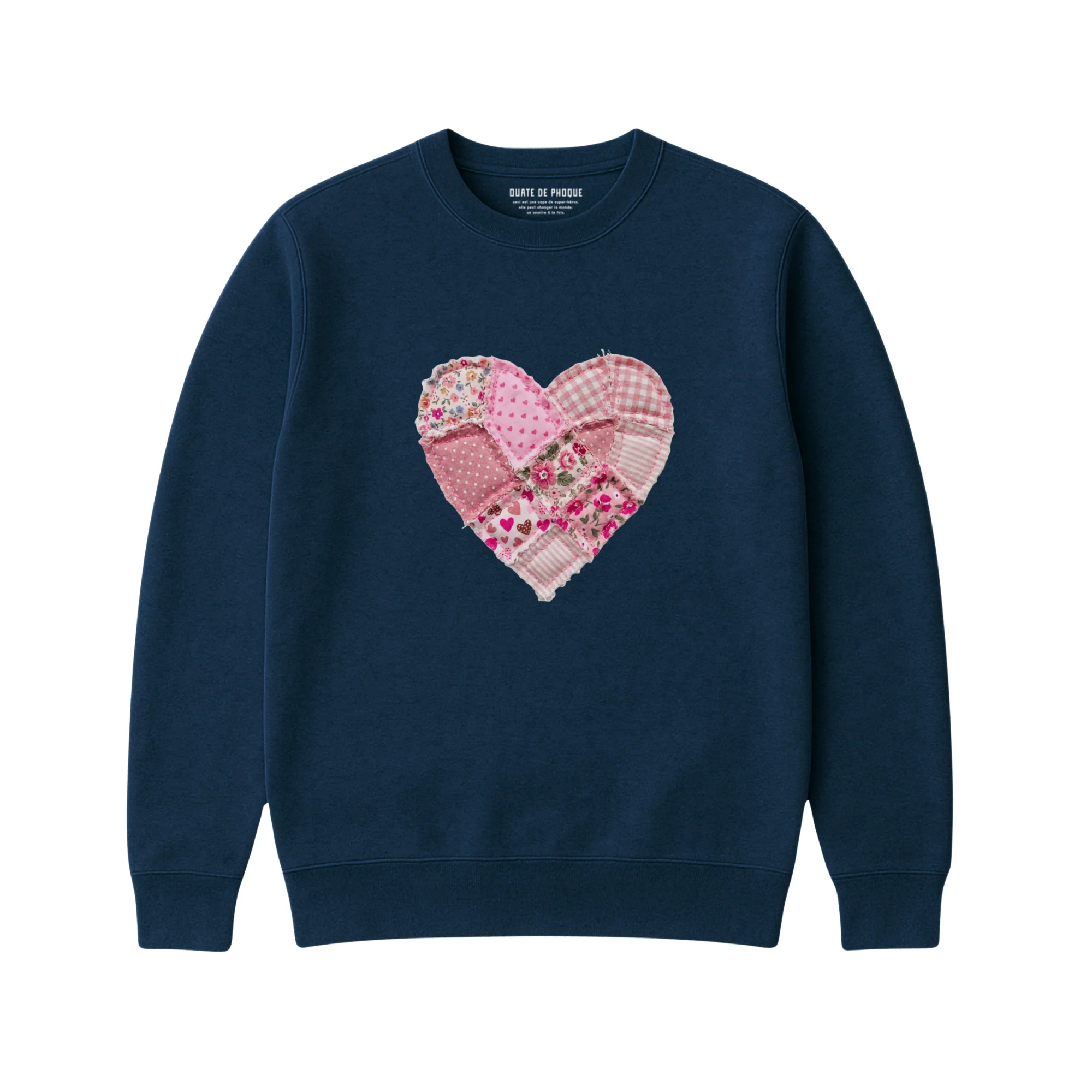 Sweatshirt Coeur Effet Patch - Enfant - Image 2
