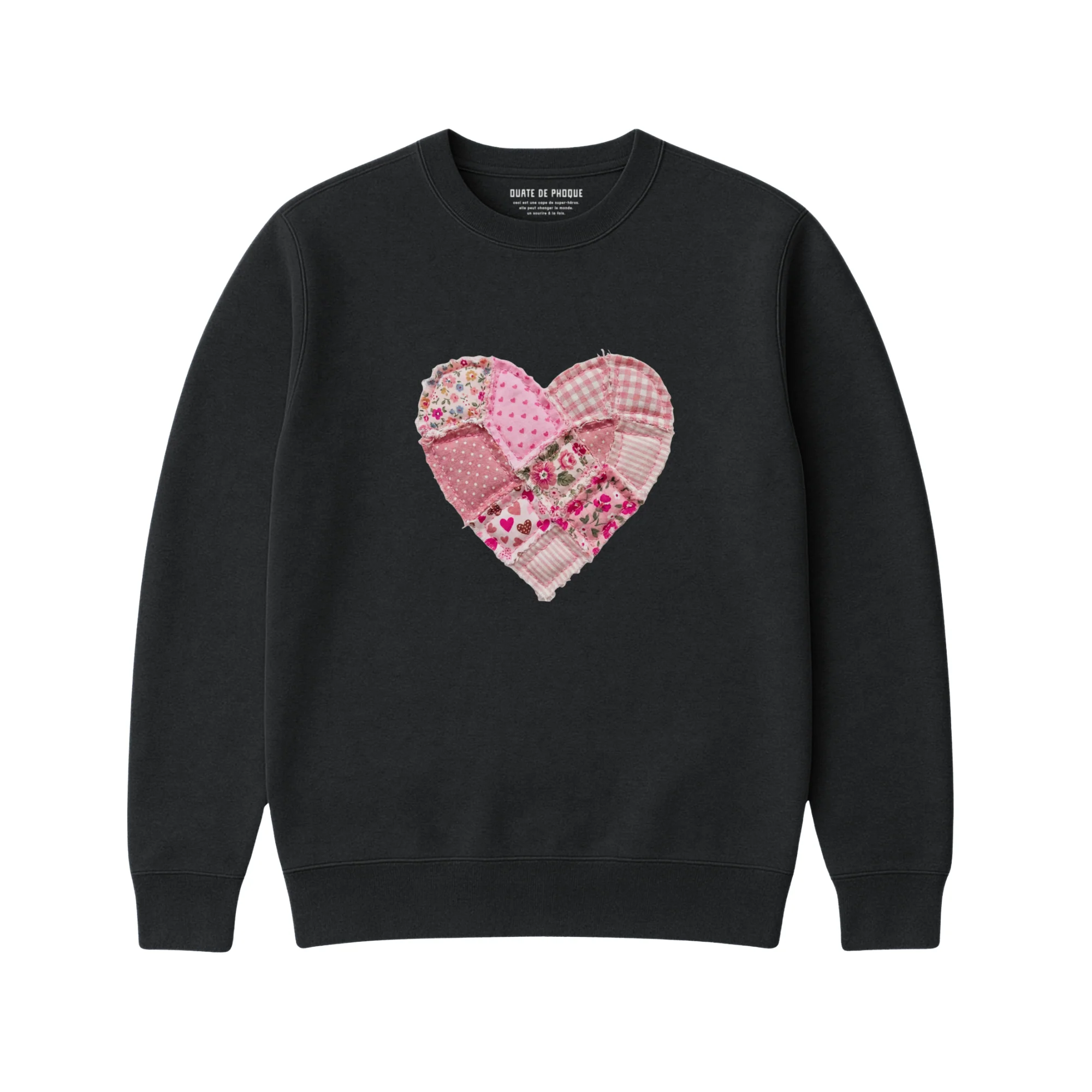 Sweatshirt Coeur Effet Patch - Enfant - Image 3