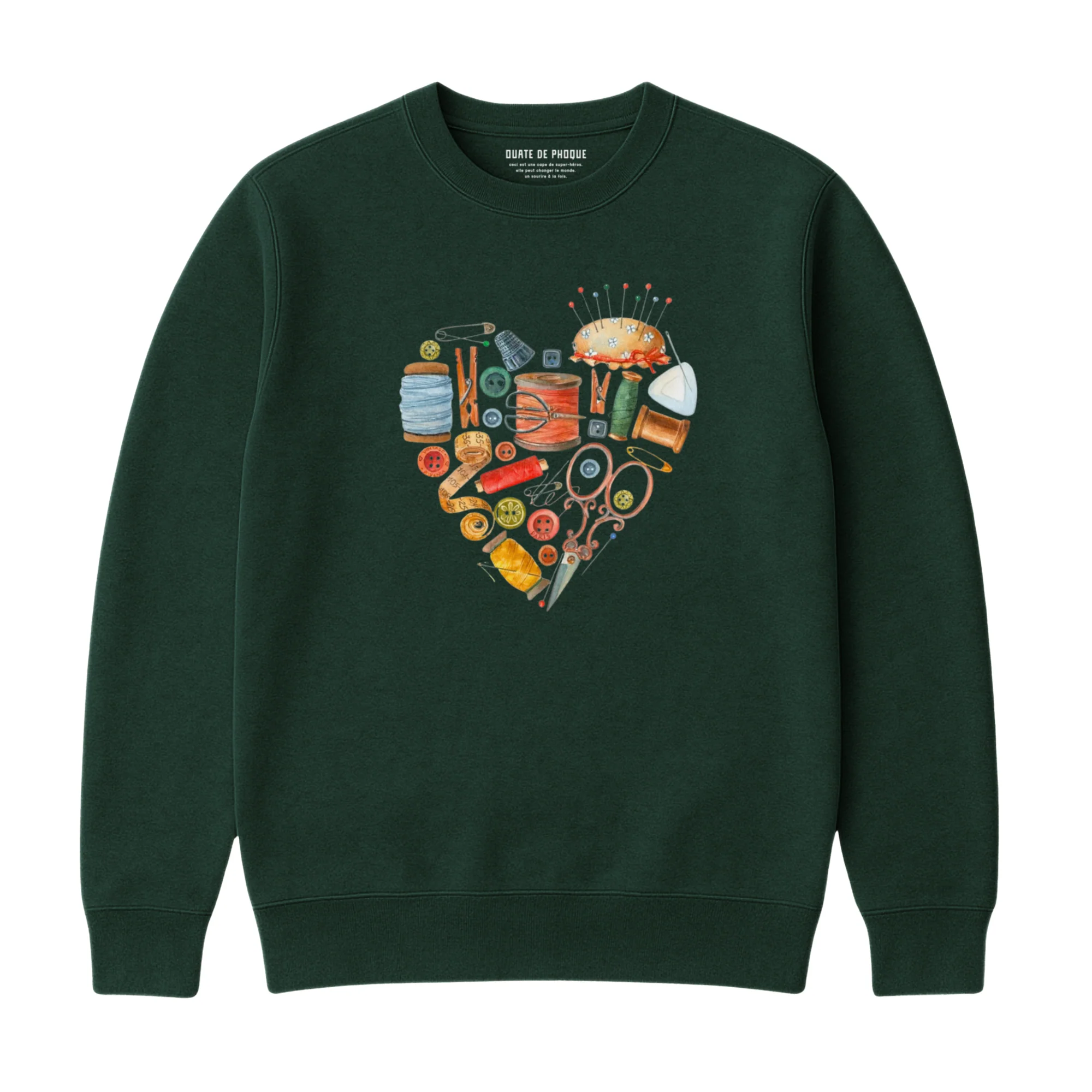 Sweatshirt Coeur Couture - Image 2