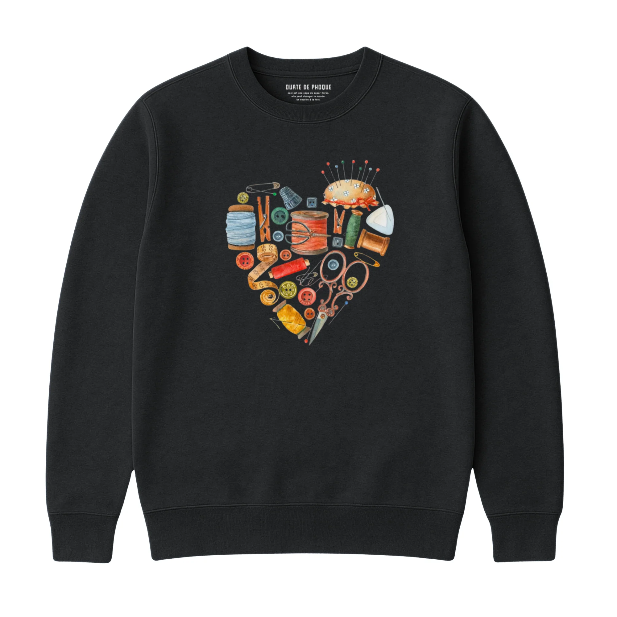 Sweatshirt Coeur Couture - Image 3