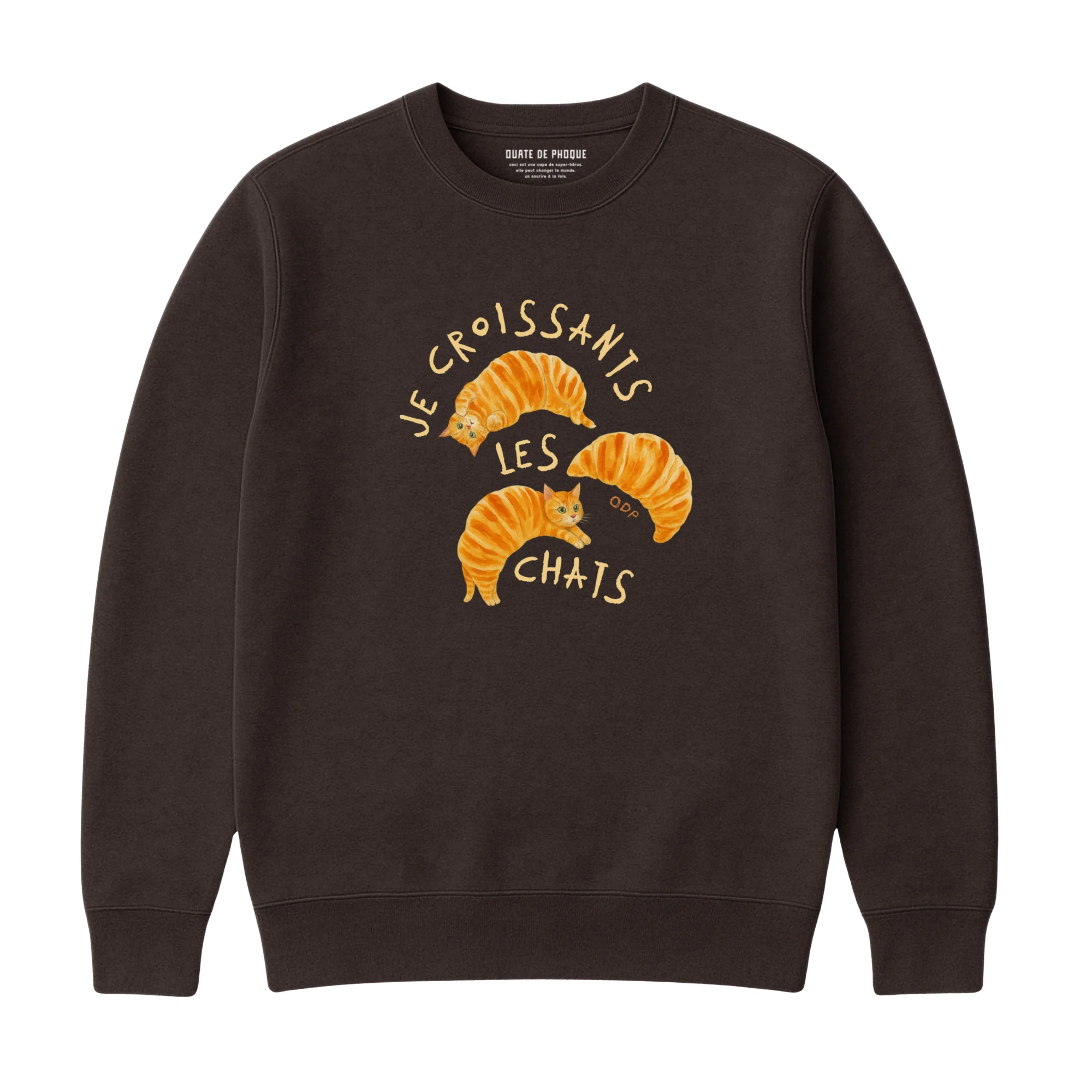 Sweatshirt Croissants Chats - Image 2
