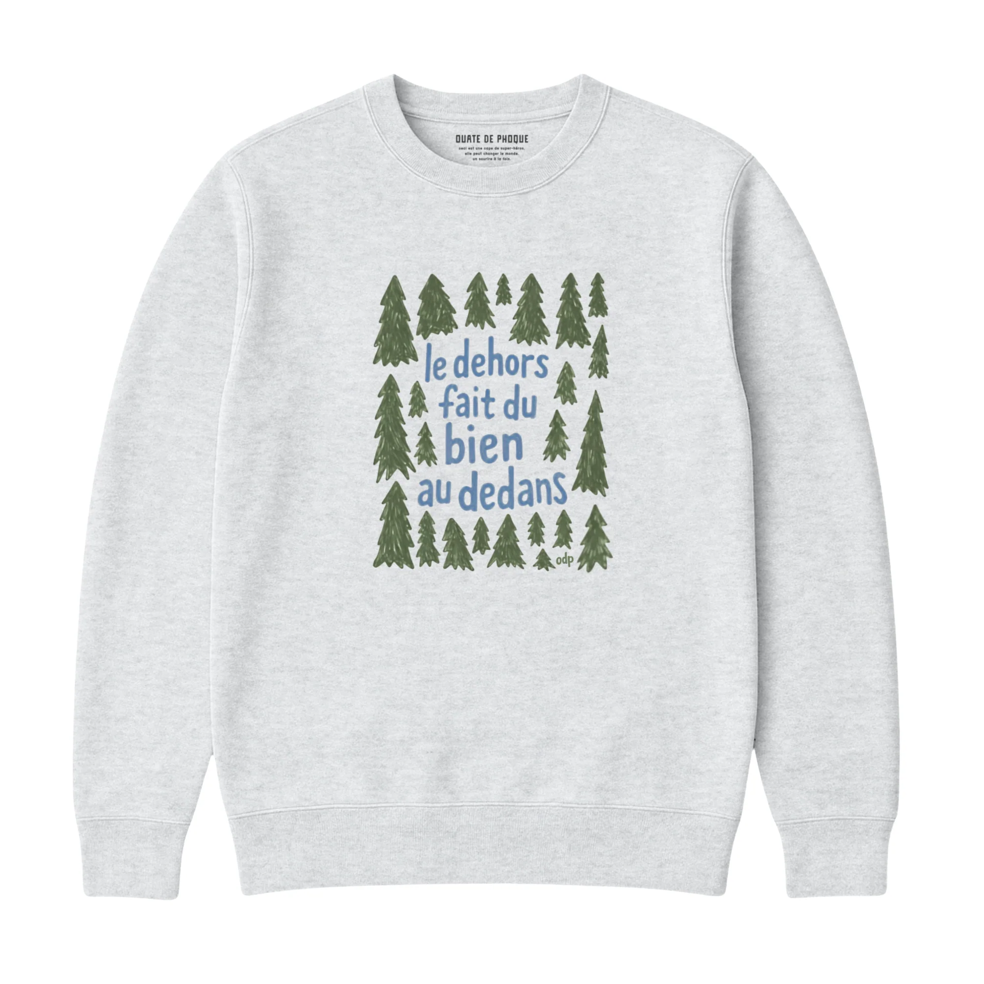 Sweatshirt Dehors Dedans Sapins - Image 2