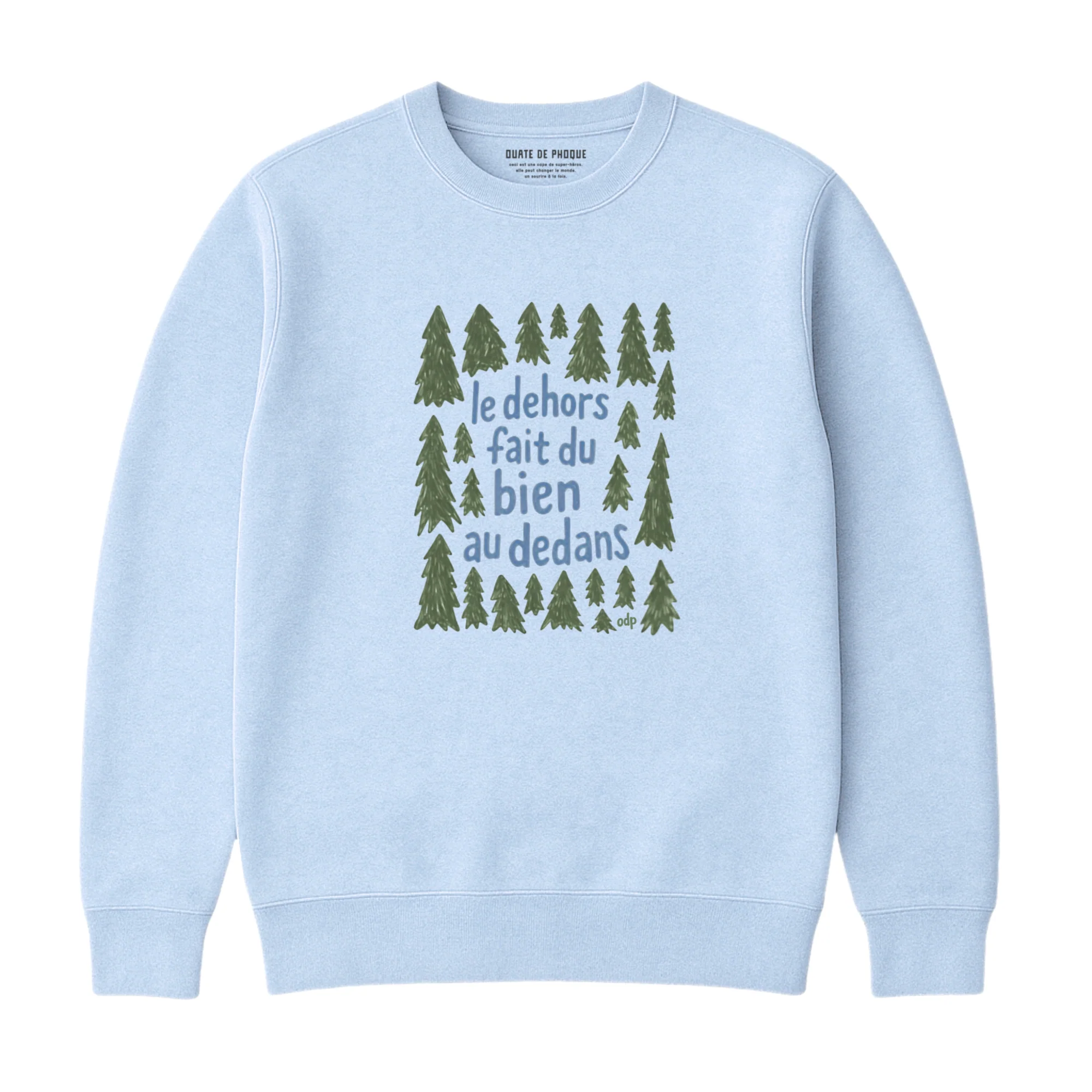 Sweatshirt Dehors Dedans Sapins - Image 3