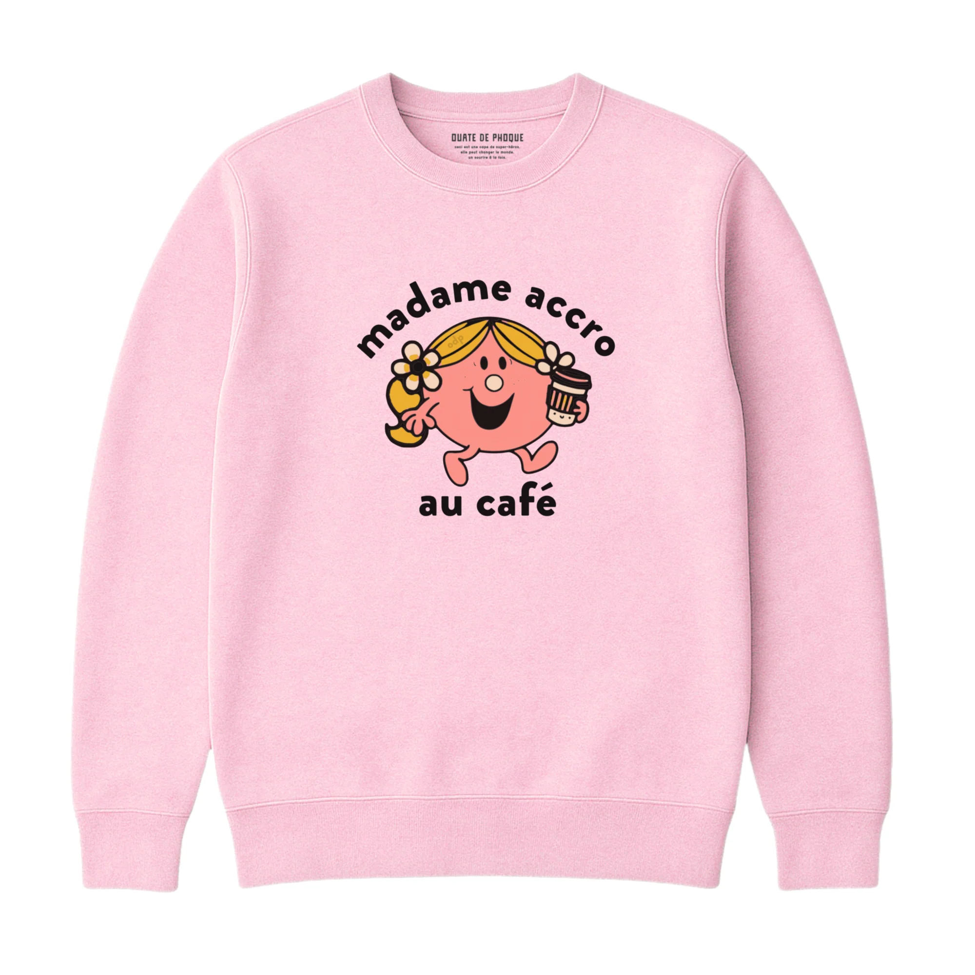 Sweatshirt Madame Accro Au Café - Image 2