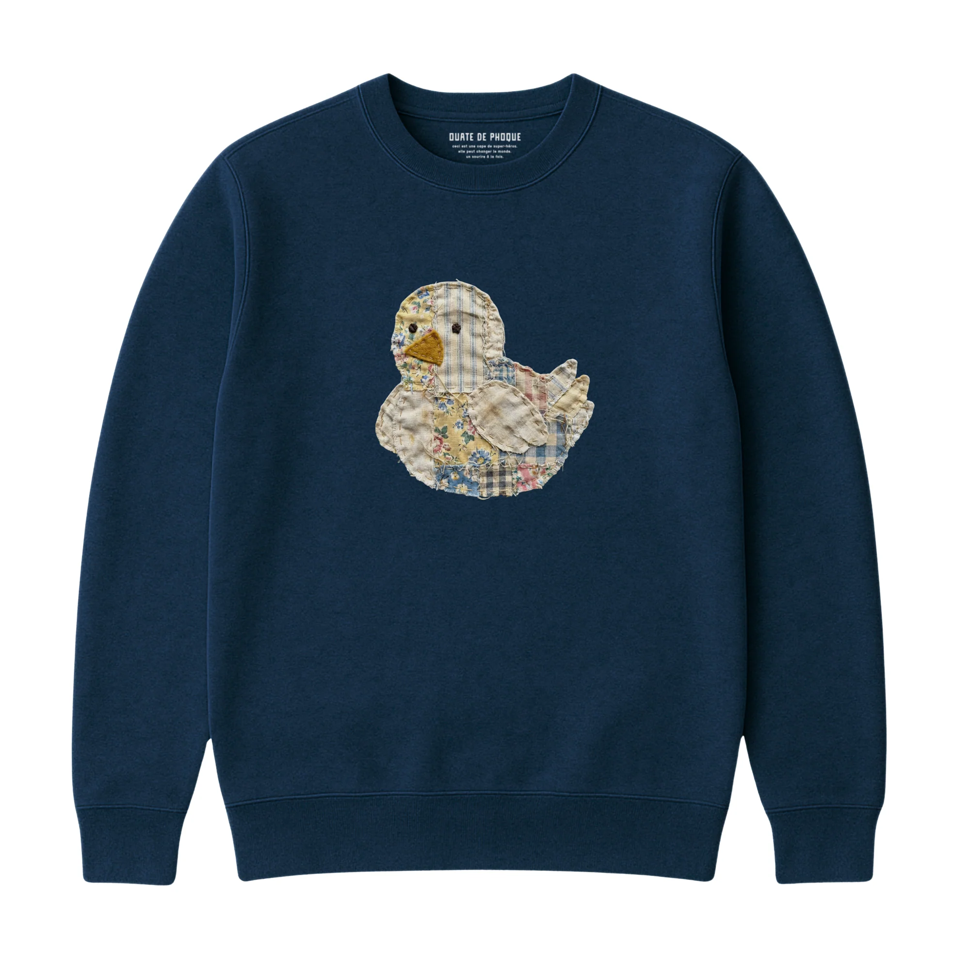 Sweatshirt Poussin Effet Patch