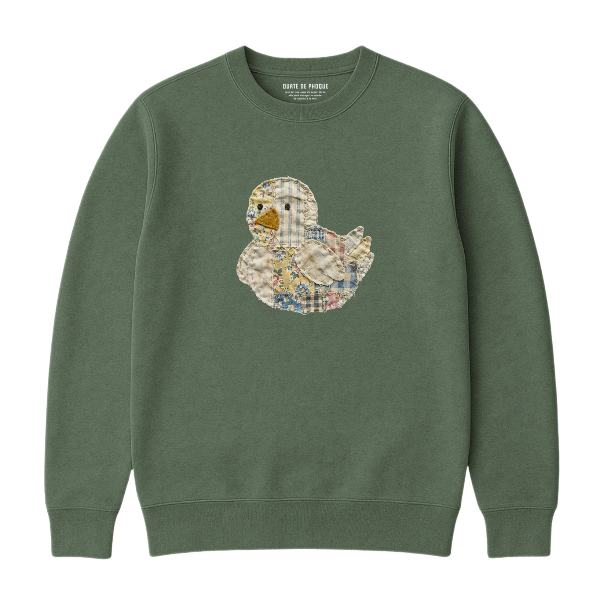 Sweatshirt Poussin Effet Patch - Image 3