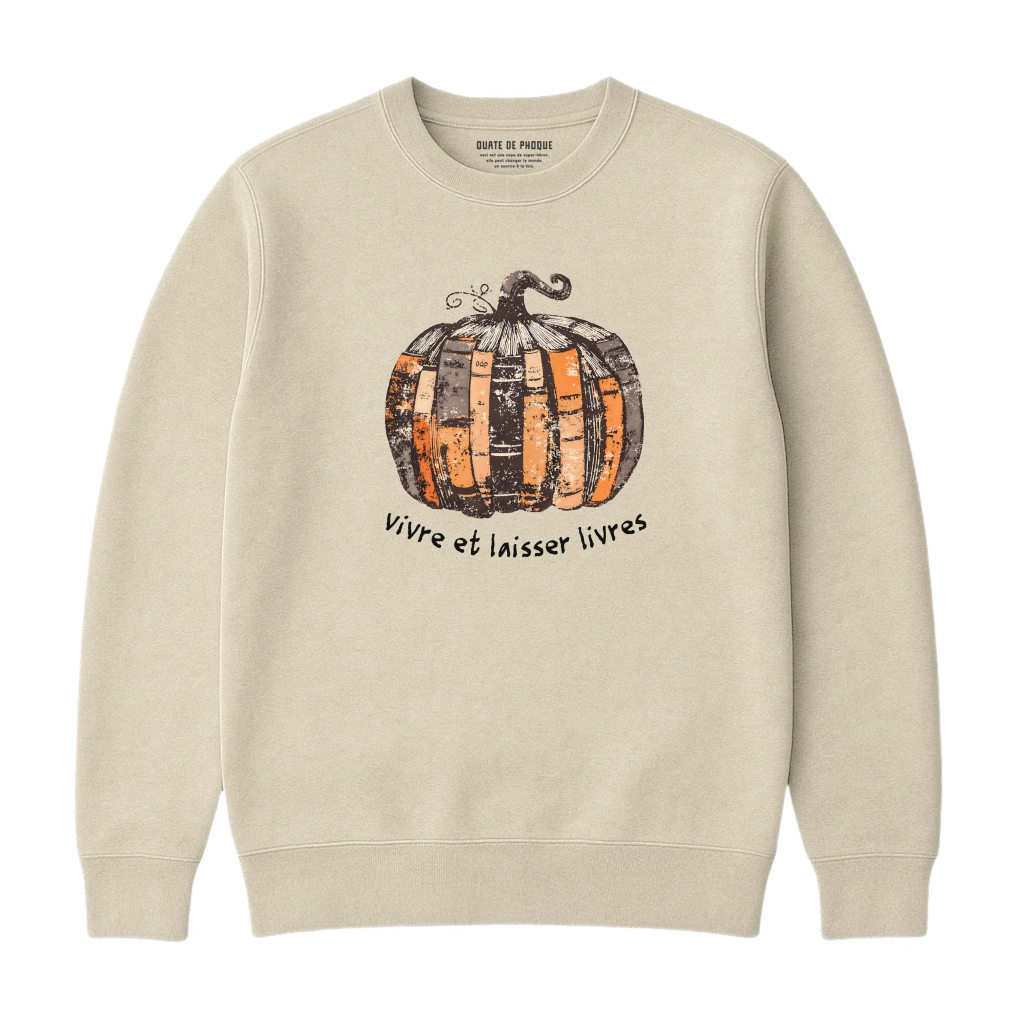 Sweatshirt Vivre Laisser Livres