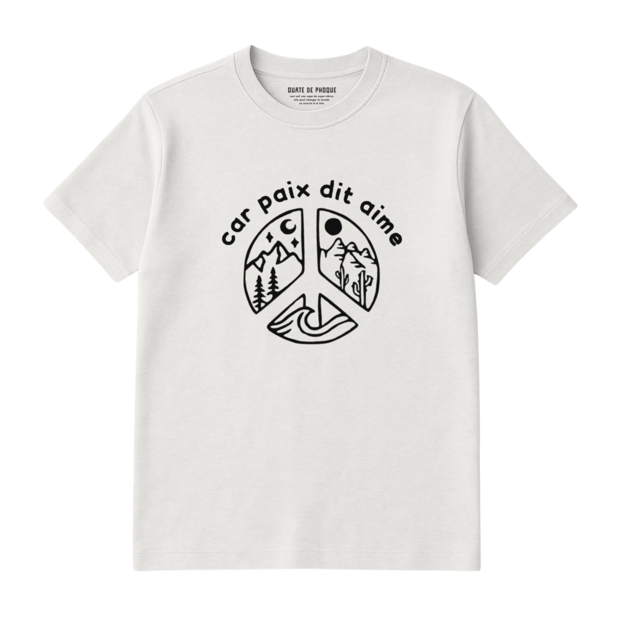 T-Shirt Car Paix Dit Aime - Image 3