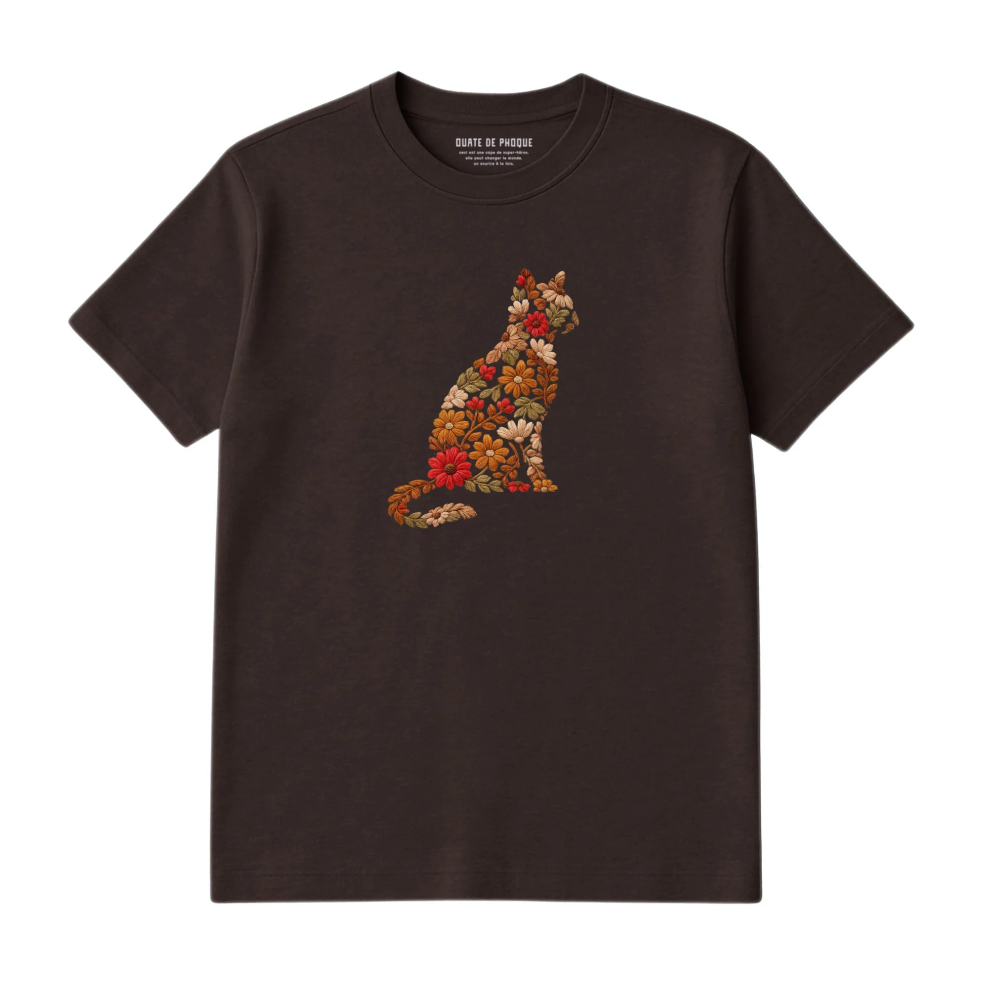 T-Shirt Chat De Fleurs