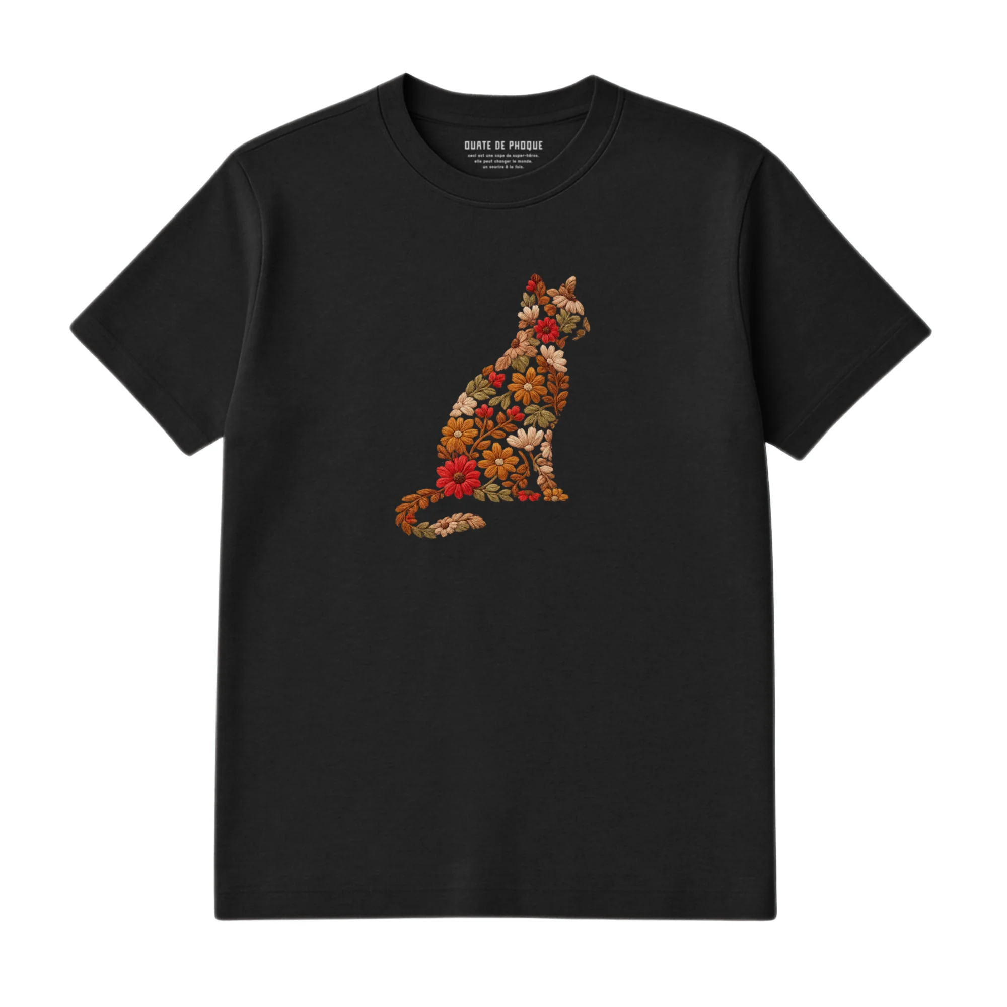 T-Shirt Chat De Fleurs - Image 2