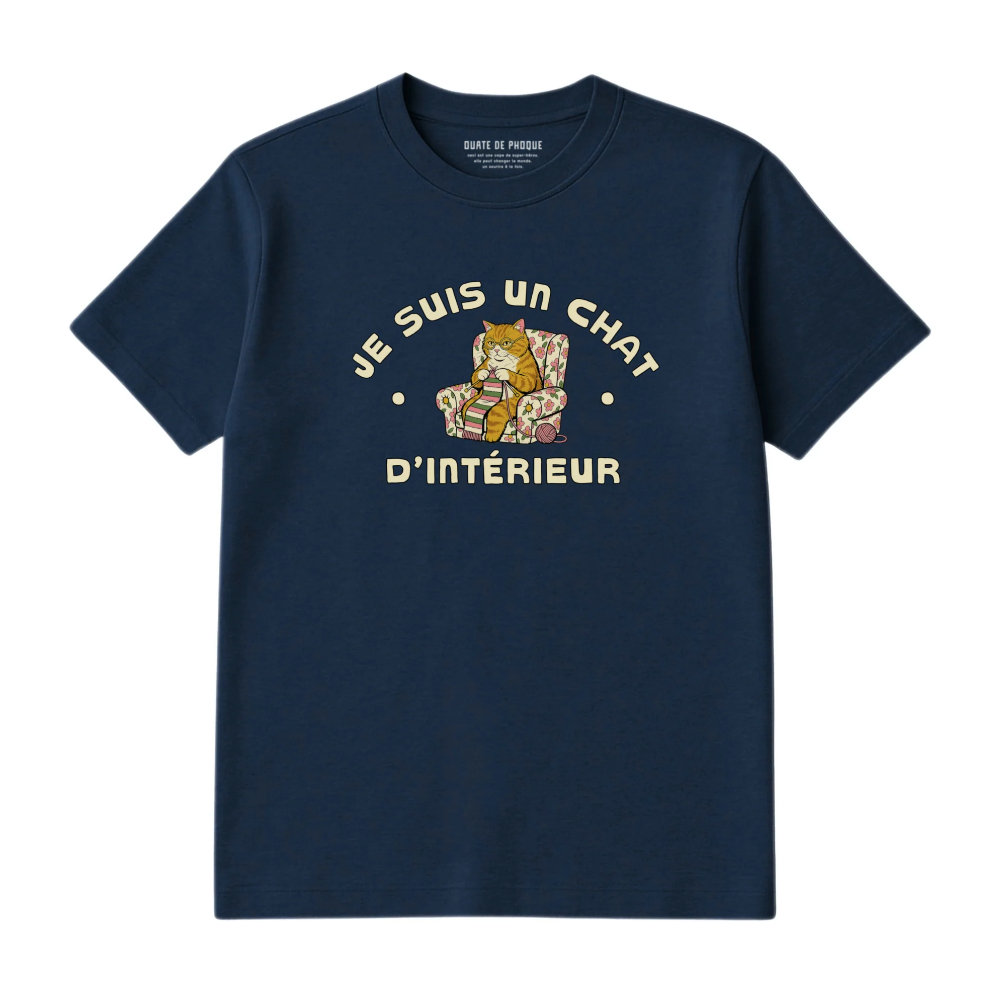 T-Shirt Chat D'intérieur