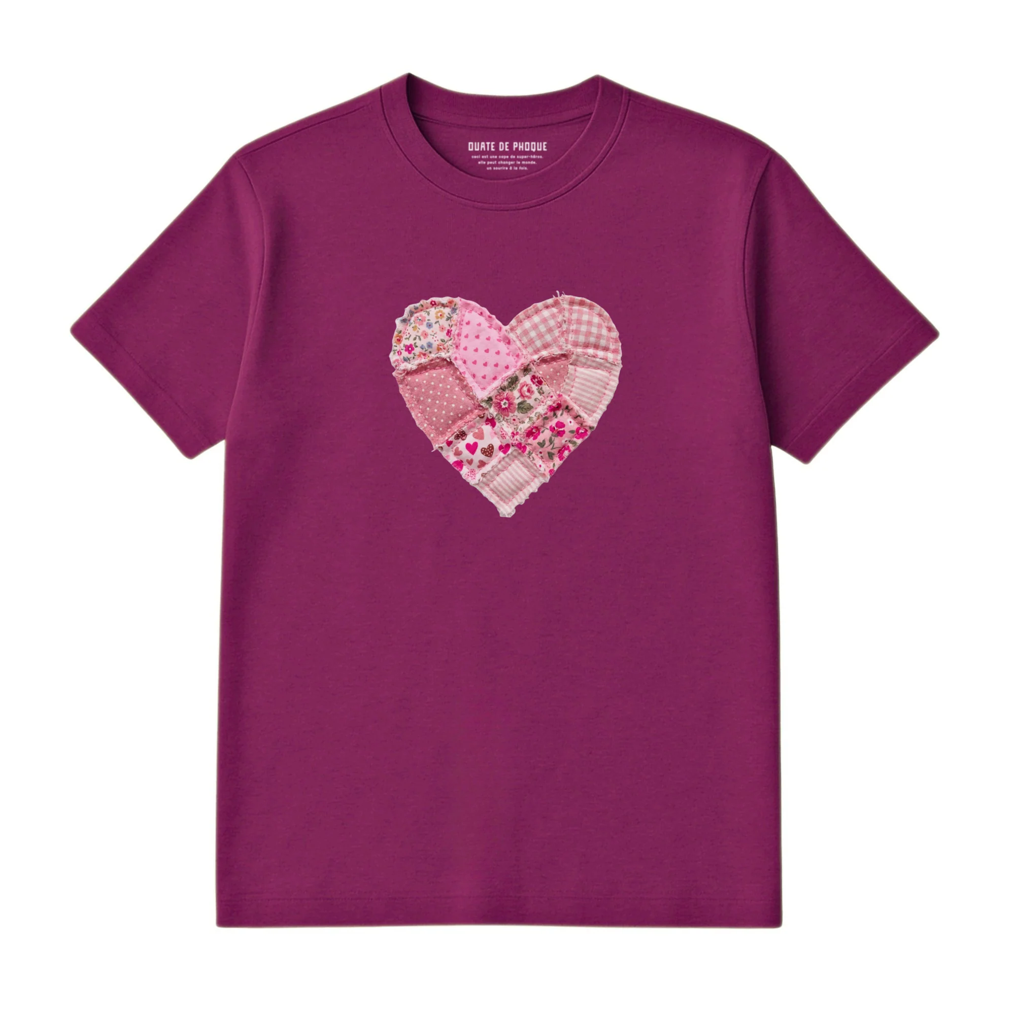 T-Shirt Coeur Effet Patch