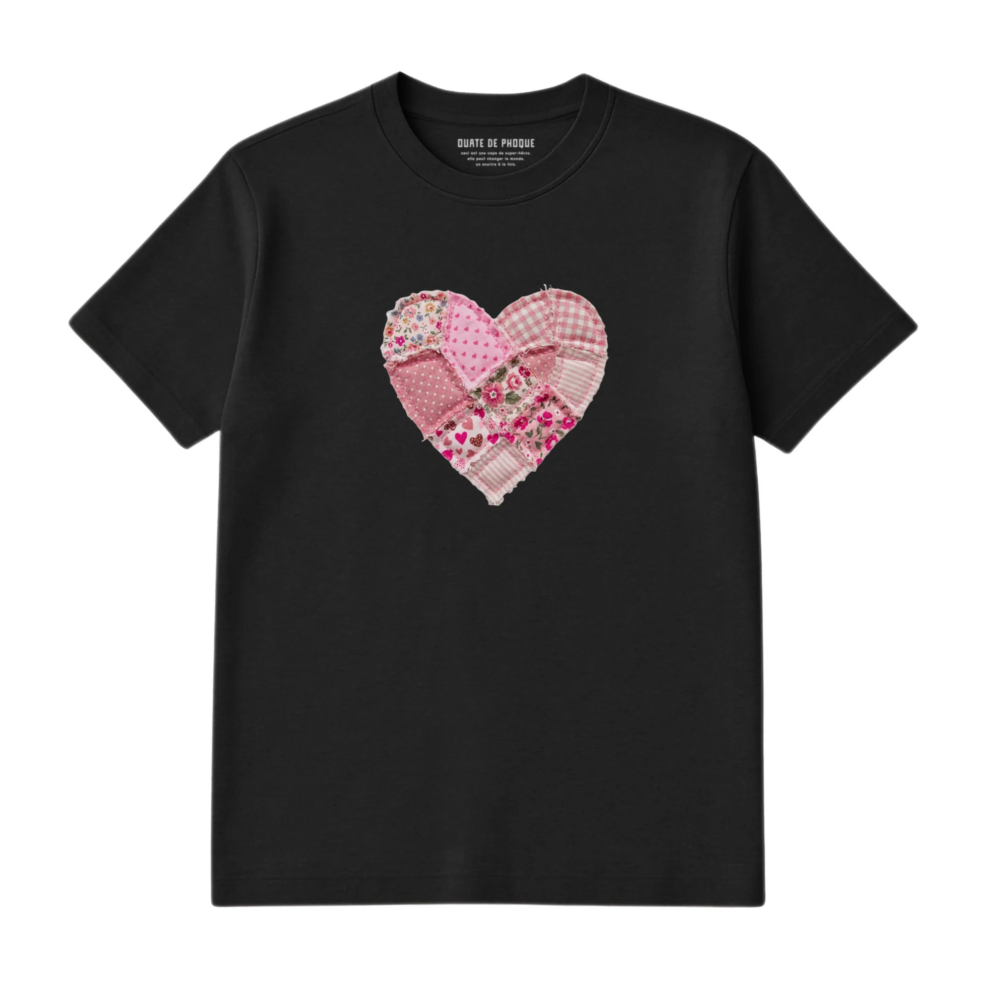 T-Shirt Coeur Effet Patch - Image 2