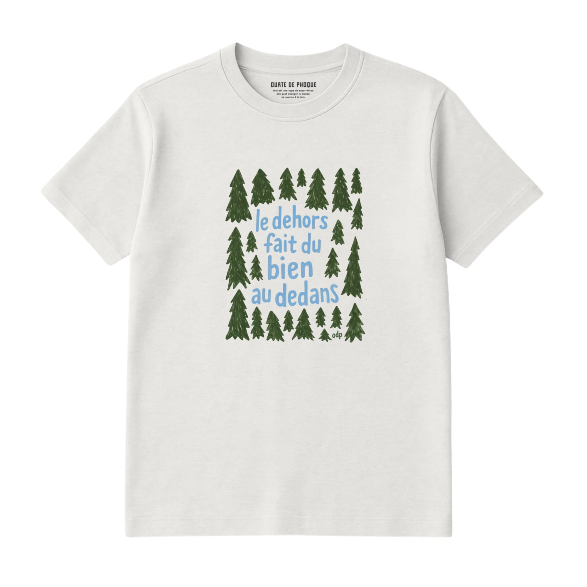 T-Shirt Dehors Dedans Sapins