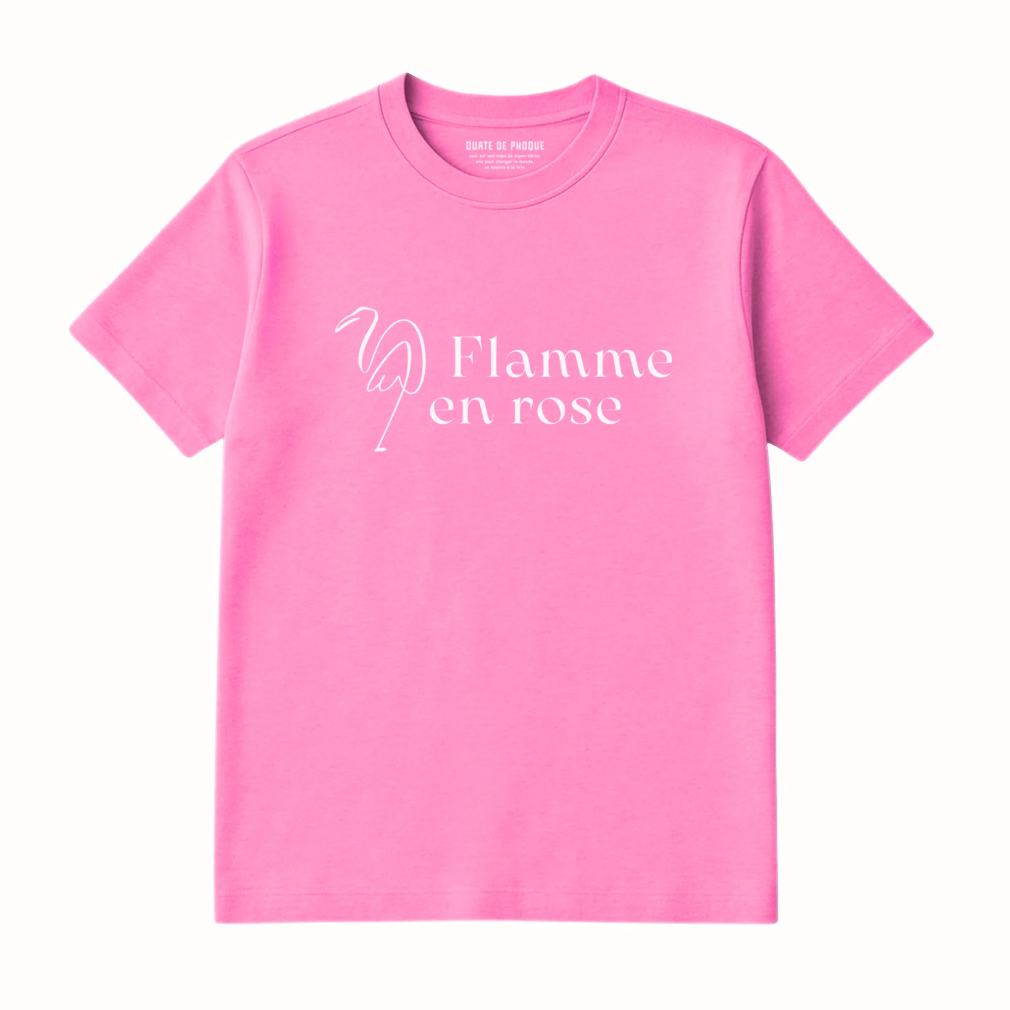 T-Shirt Flamme En Rose