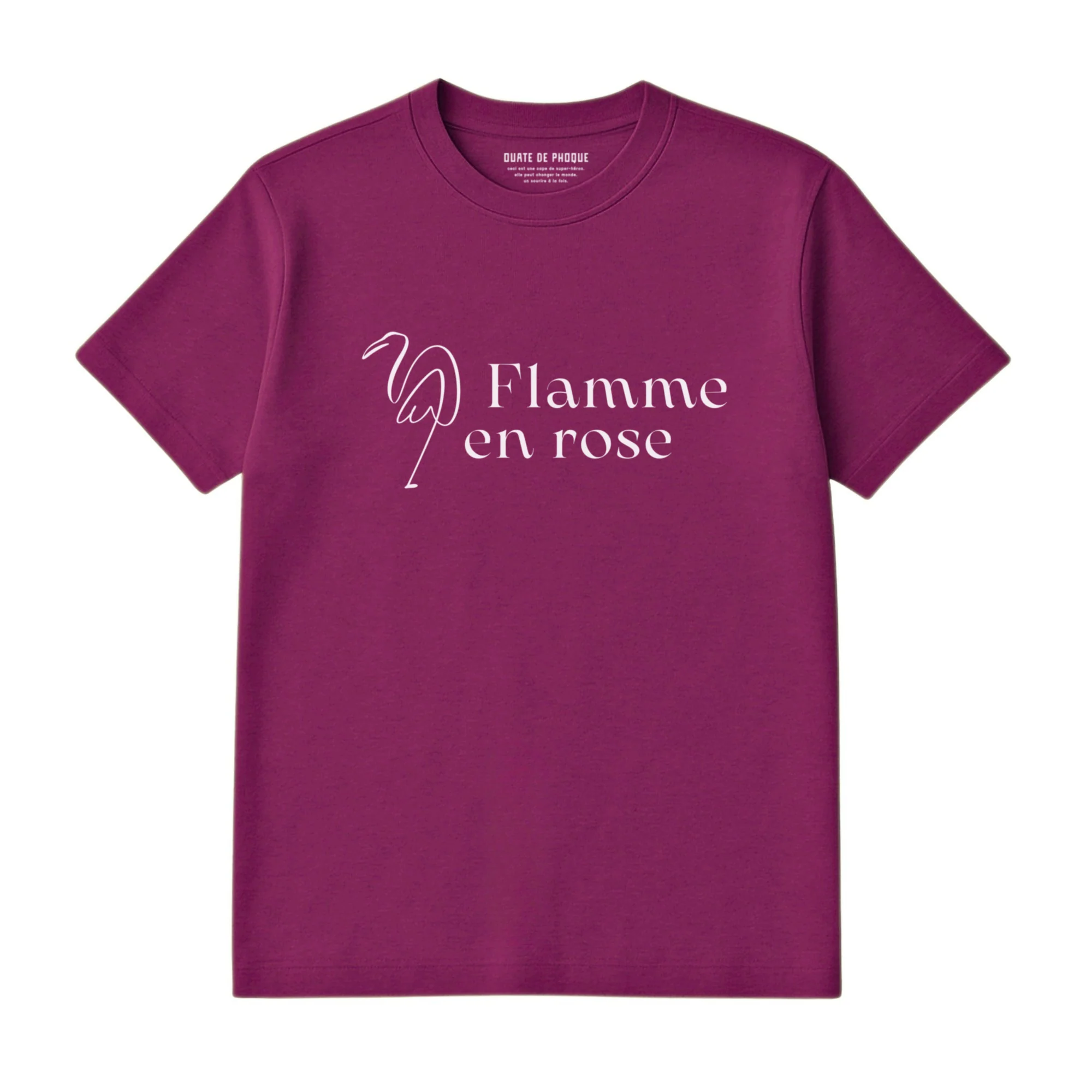 T-Shirt Flamme En Rose - Image 3